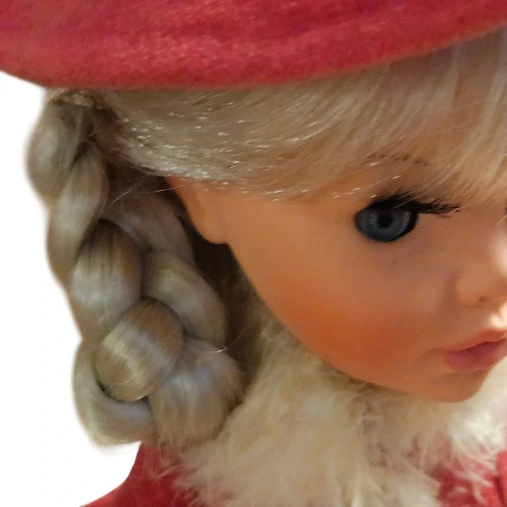 Vintage Braided Blonde Doll 17